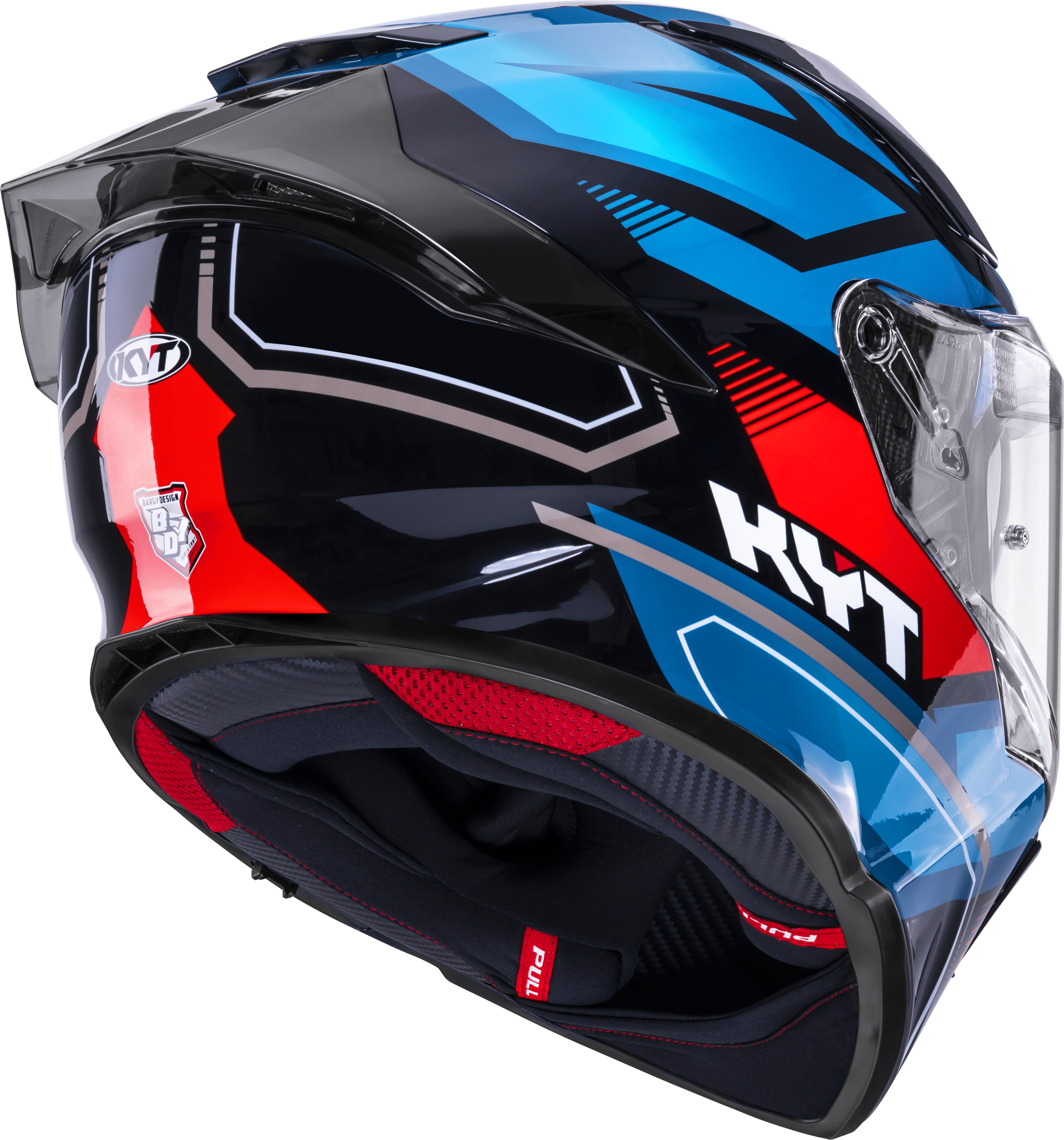 Casque KYT R2R Parsec Noir / Bleu / Rouge Y6R20024 