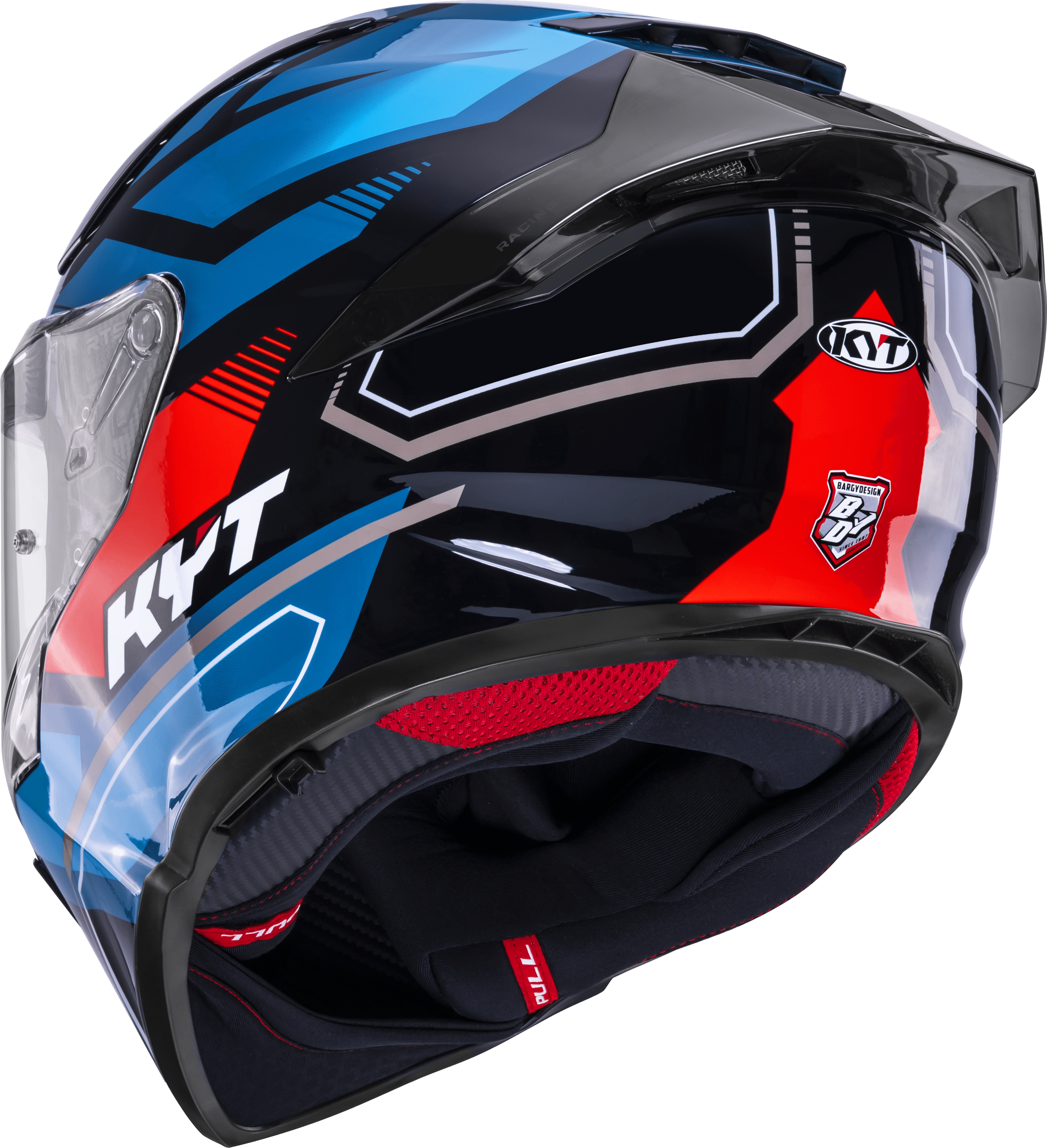 Casque KYT R2R Parsec Noir / Bleu / Rouge Y6R20024 