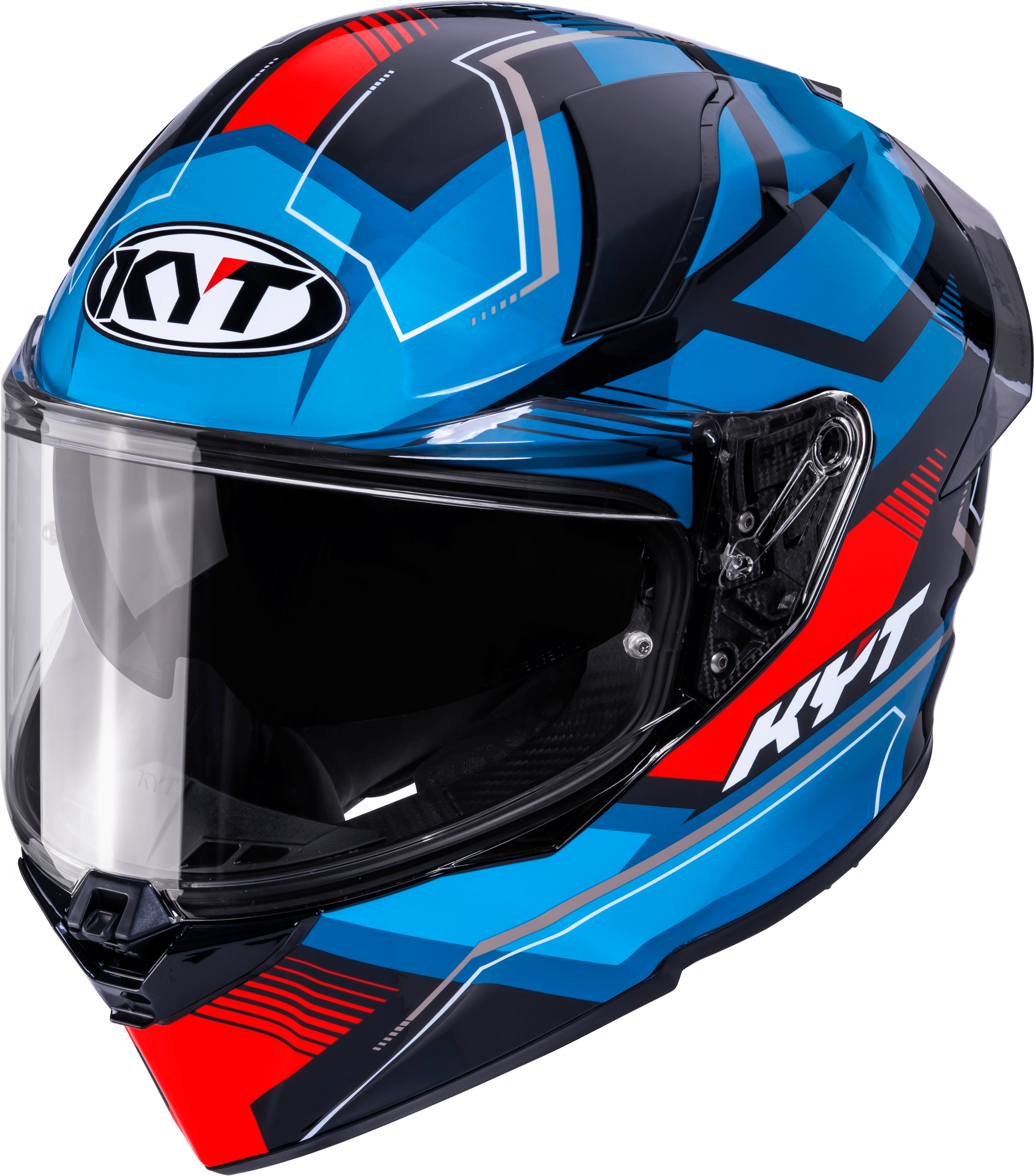 Casque KYT R2R Parsec Noir / Bleu / Rouge Y6R20024 