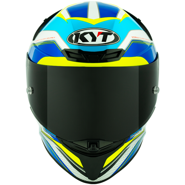 KYT TT-Revo Casque Grand Prix Blanc Bleu Clair Y6TR0004 