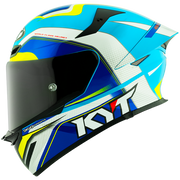 KYT TT-Revo Casque Grand Prix Blanc Bleu Clair Y6TR0004 