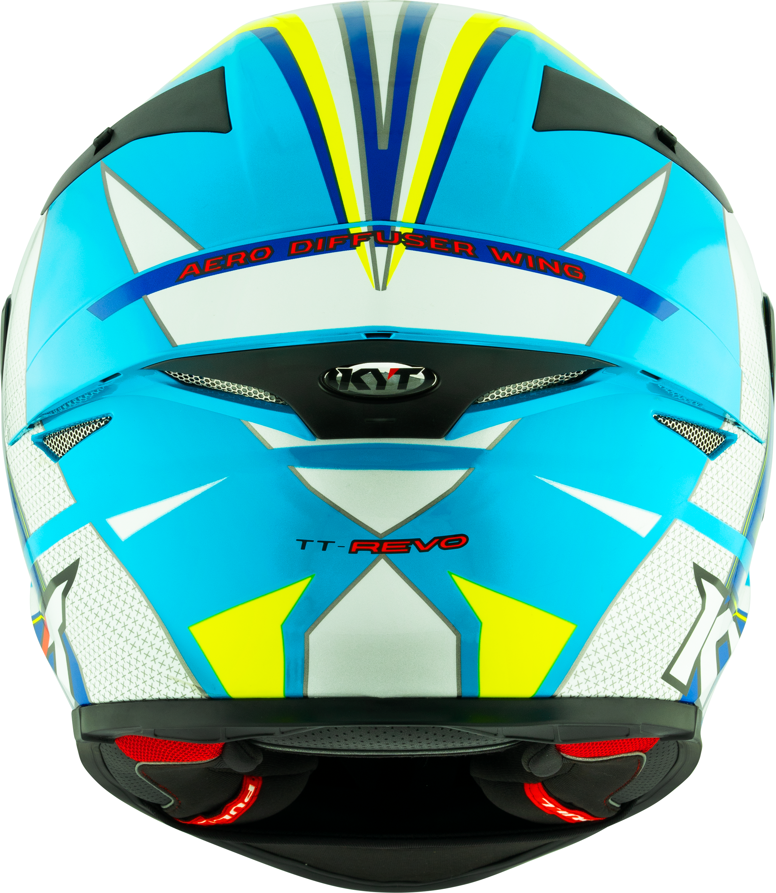 KYT TT-Revo Casque Grand Prix Blanc Bleu Clair Y6TR0004 