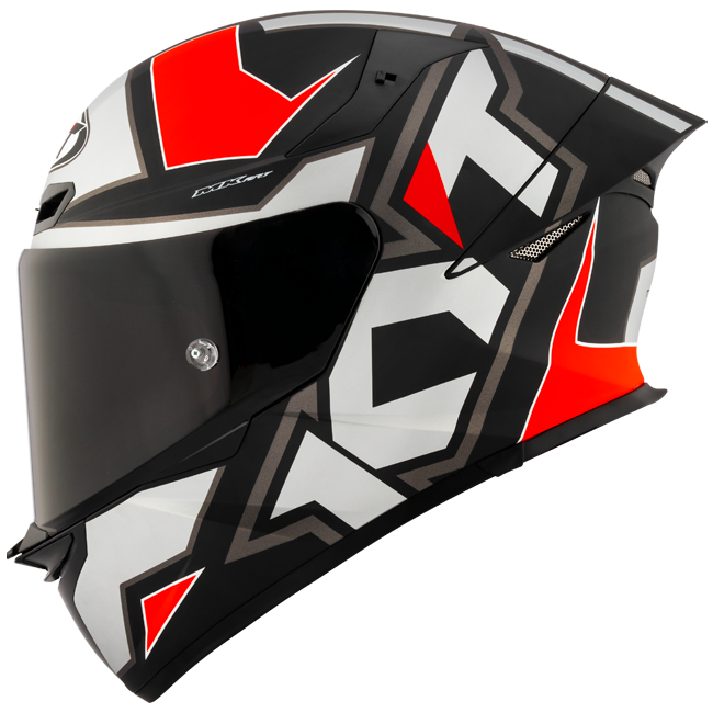 Casque KYT TT-Revo Electron Grey Red mat Y6TR0006 