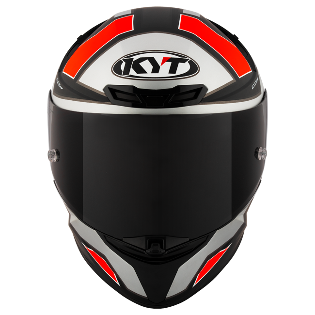 Casque KYT TT-Revo Electron Grey Red mat Y6TR0006 