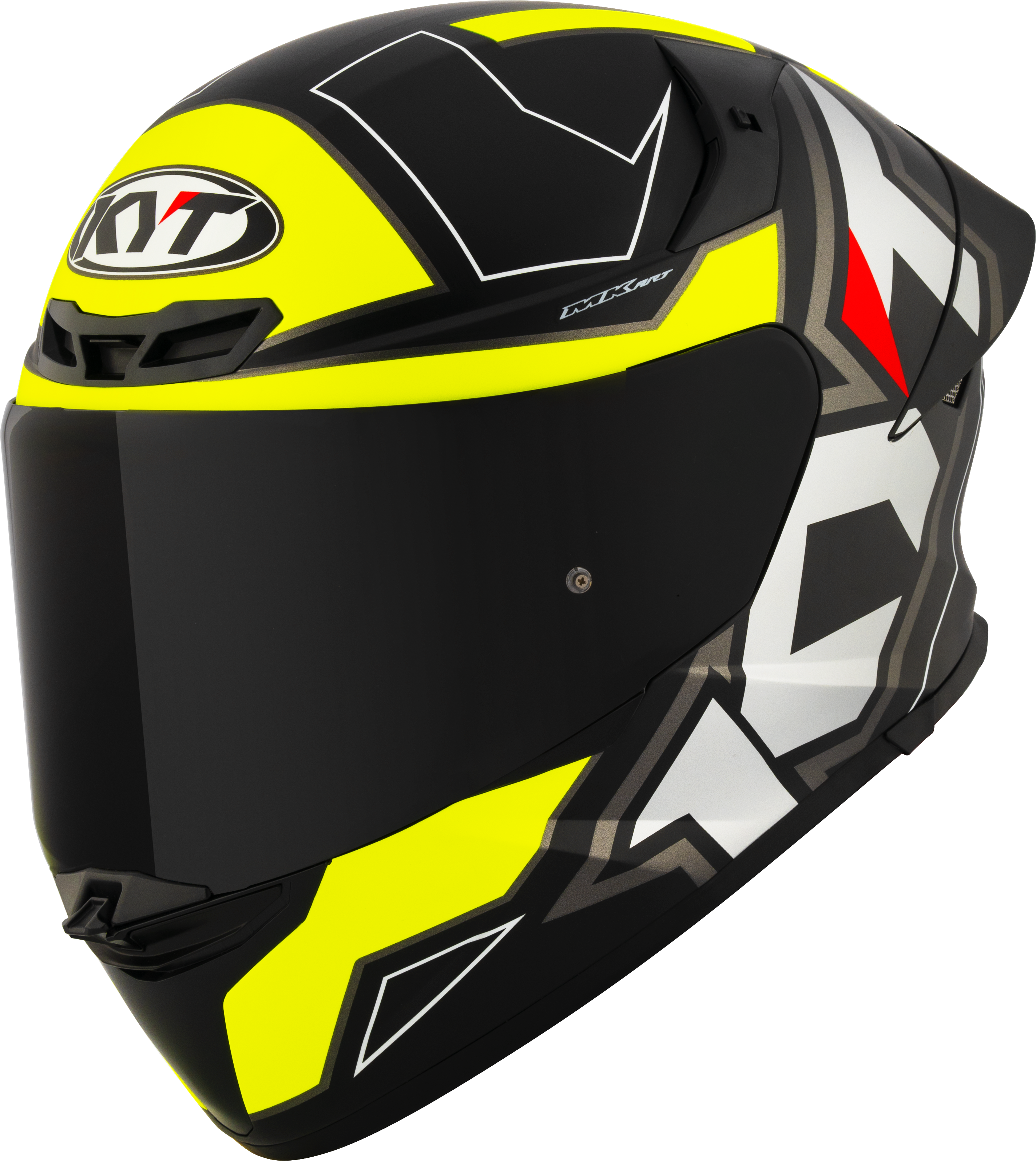 Casque KYT TT-Revo Electron Noir Jaune mat Y6TR0007 