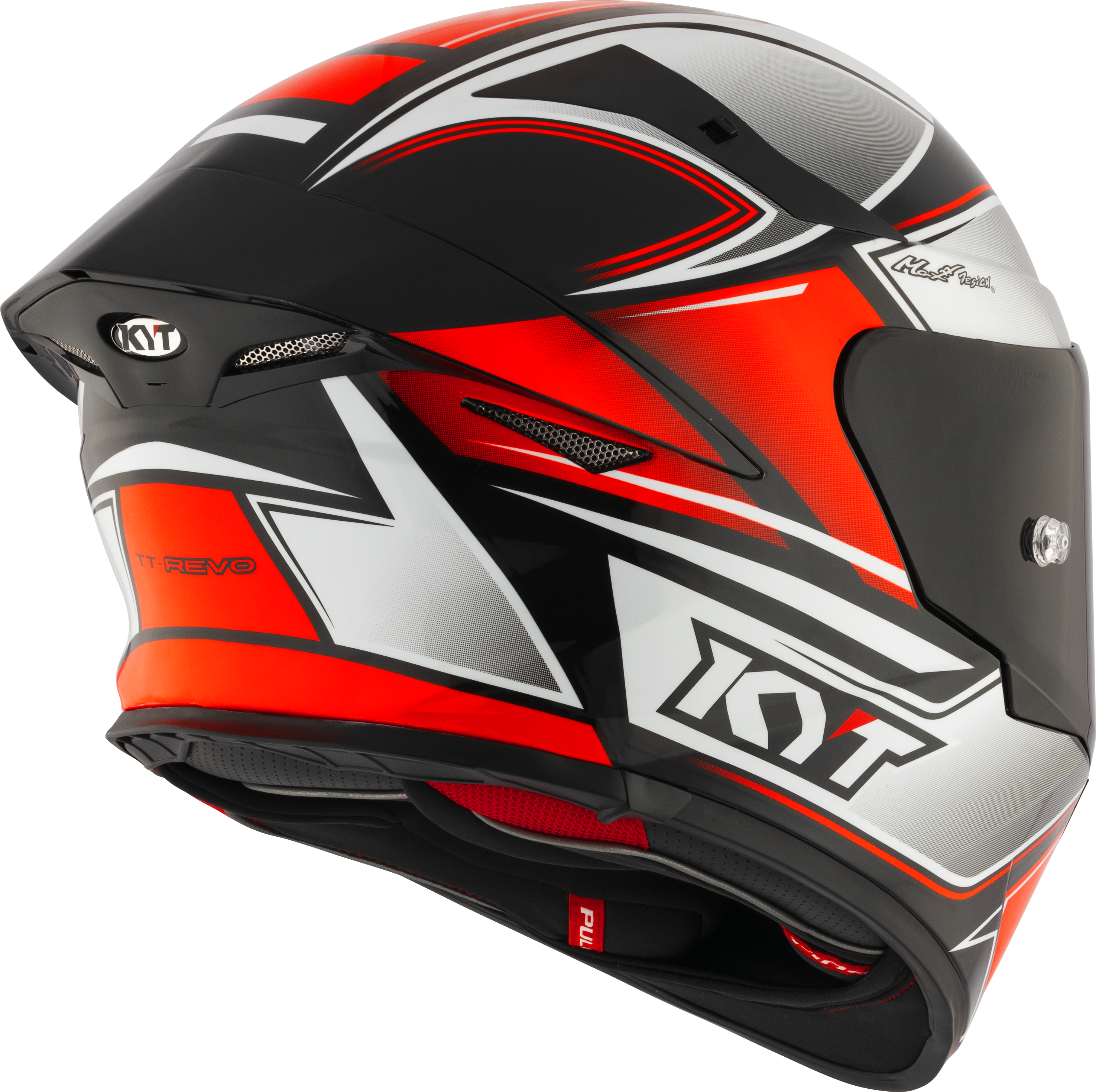 Casque KYT TT-Revo Touriste Rouge Fluo Y6TR0012 