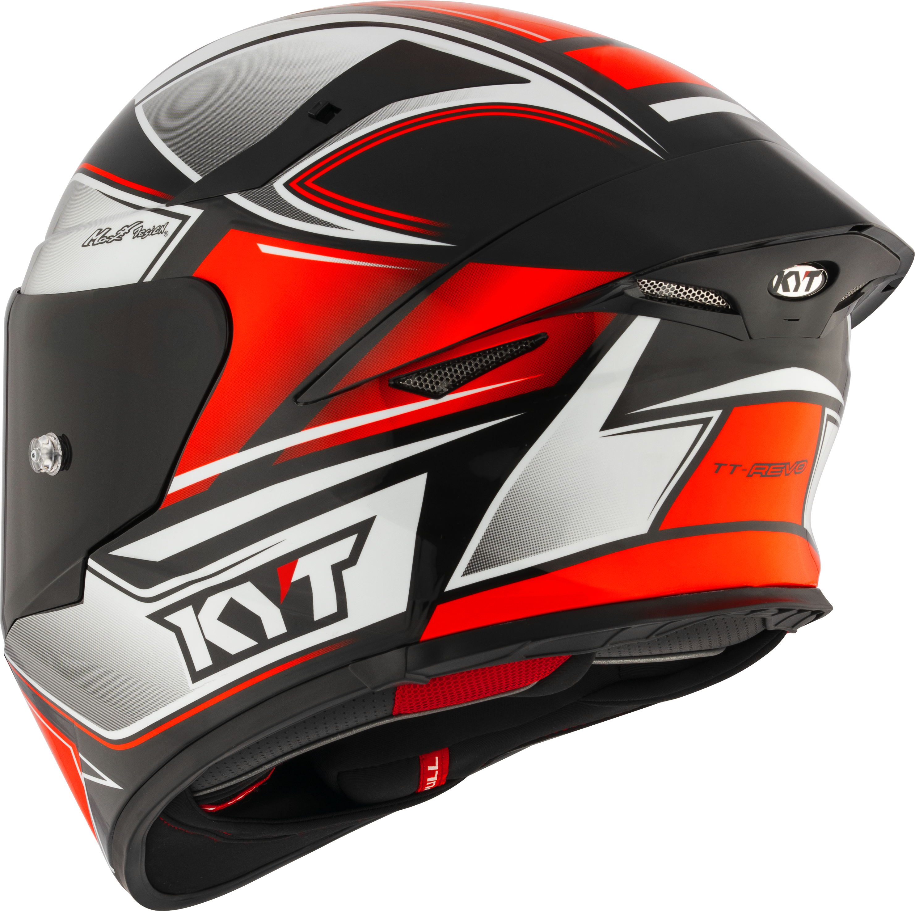 Casque KYT TT-Revo Touriste Rouge Fluo Y6TR0012 