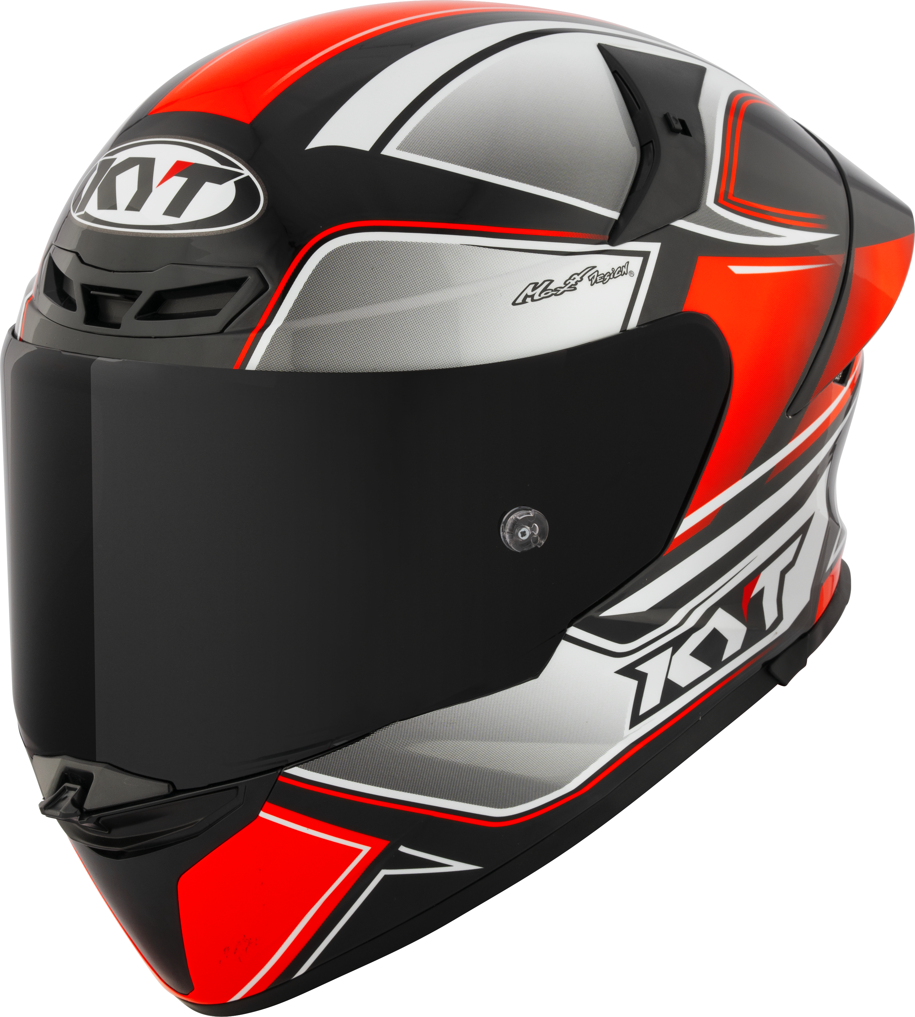 Casque KYT TT-Revo Touriste Rouge Fluo Y6TR0012 