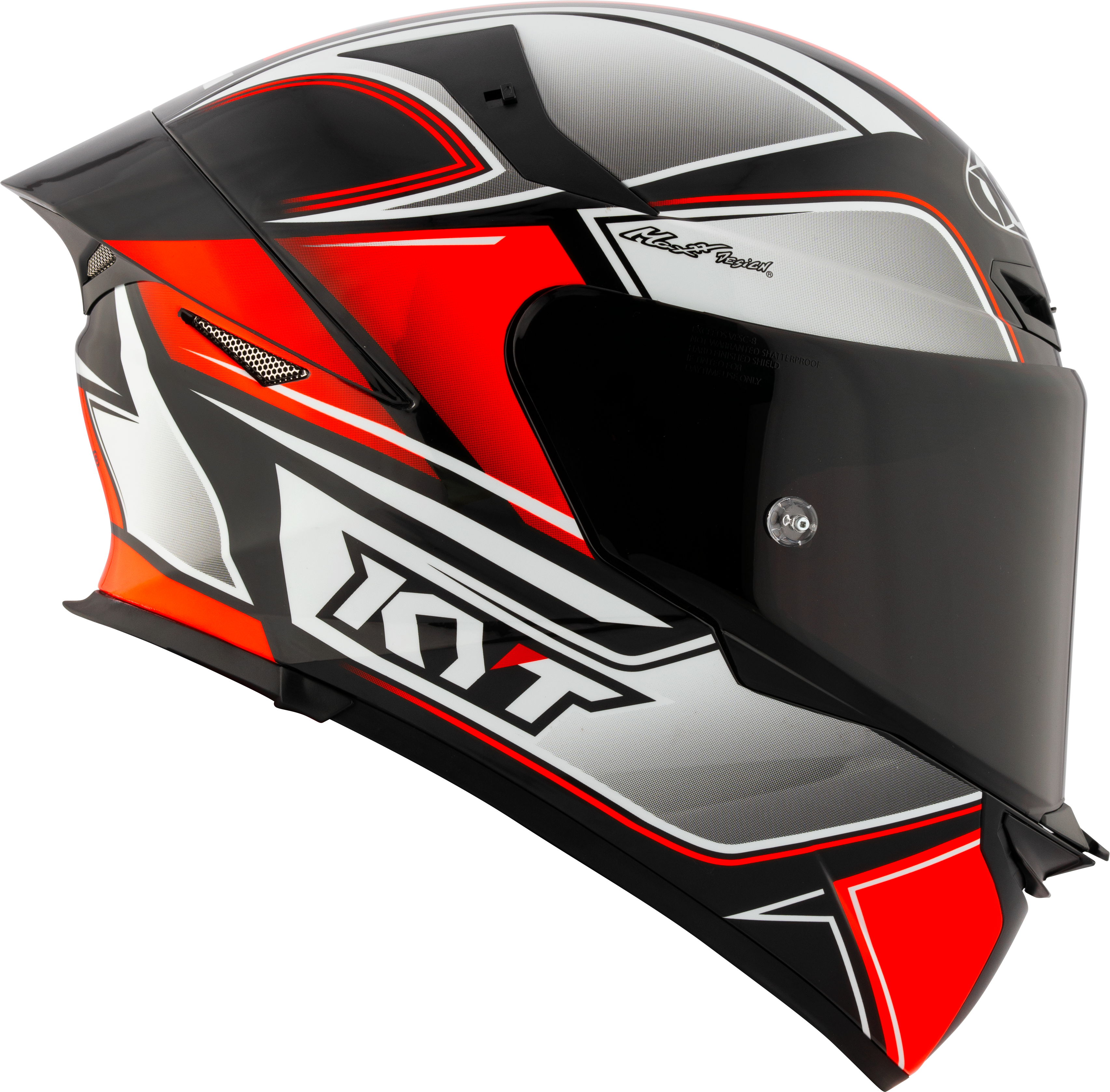 Casque KYT TT-Revo Touriste Rouge Fluo Y6TR0012 