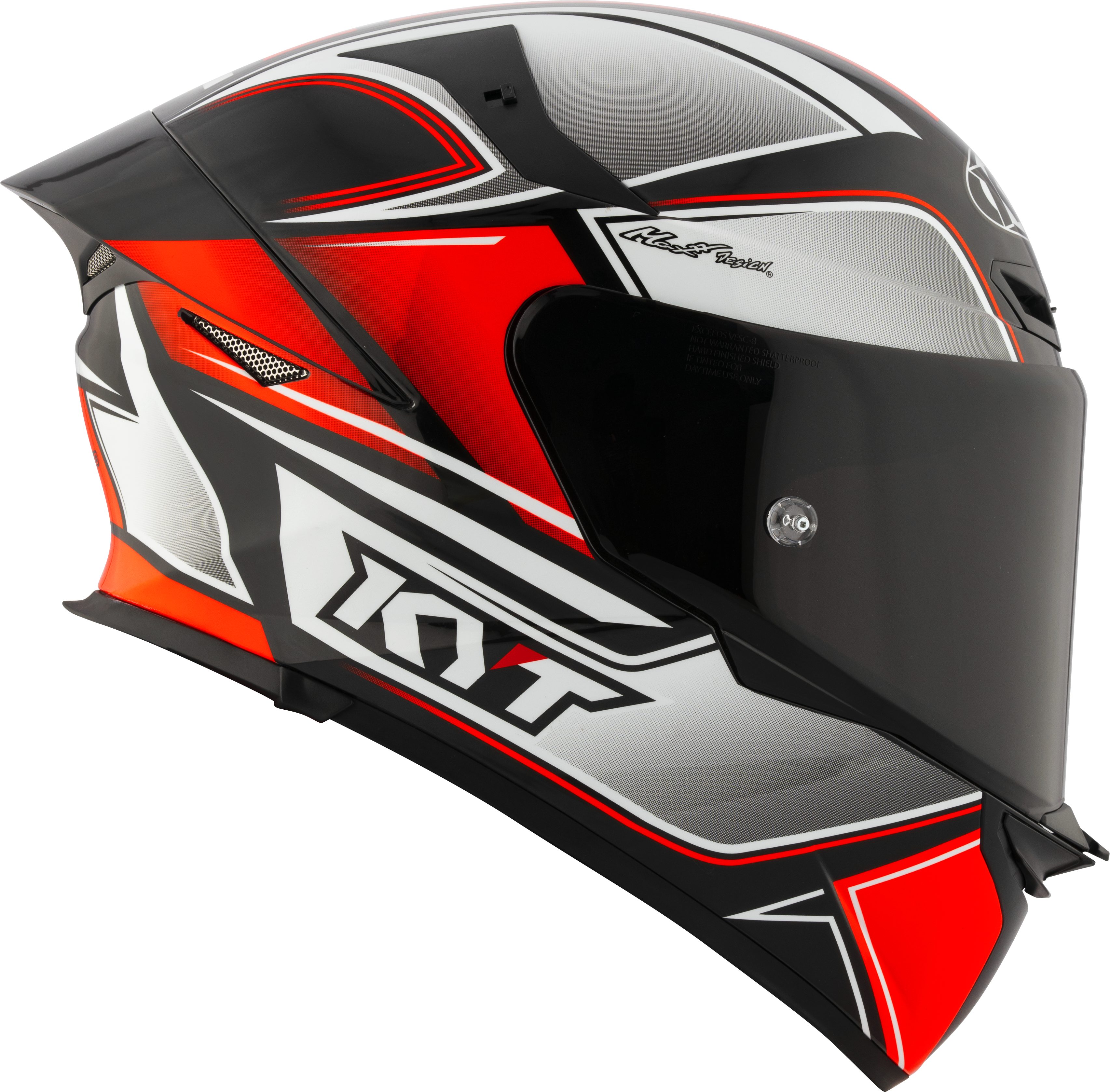 Casque KYT TT-Revo Touriste Rouge Fluo Y6TR0012 