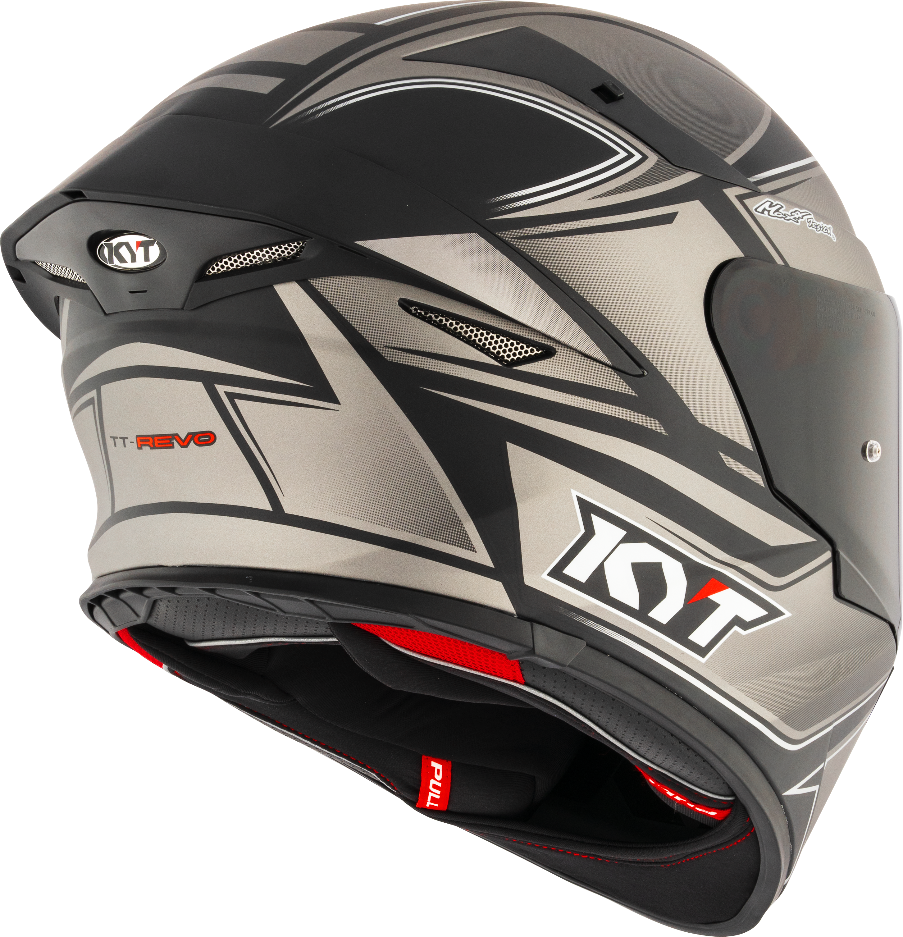 KYT TT-Revo Casque Touriste Mat Gris Froid Y6TR0013 