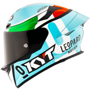KYT TT-Revo Casque Leopard Racing Réplica Italie Tricolore Y6TR0017 