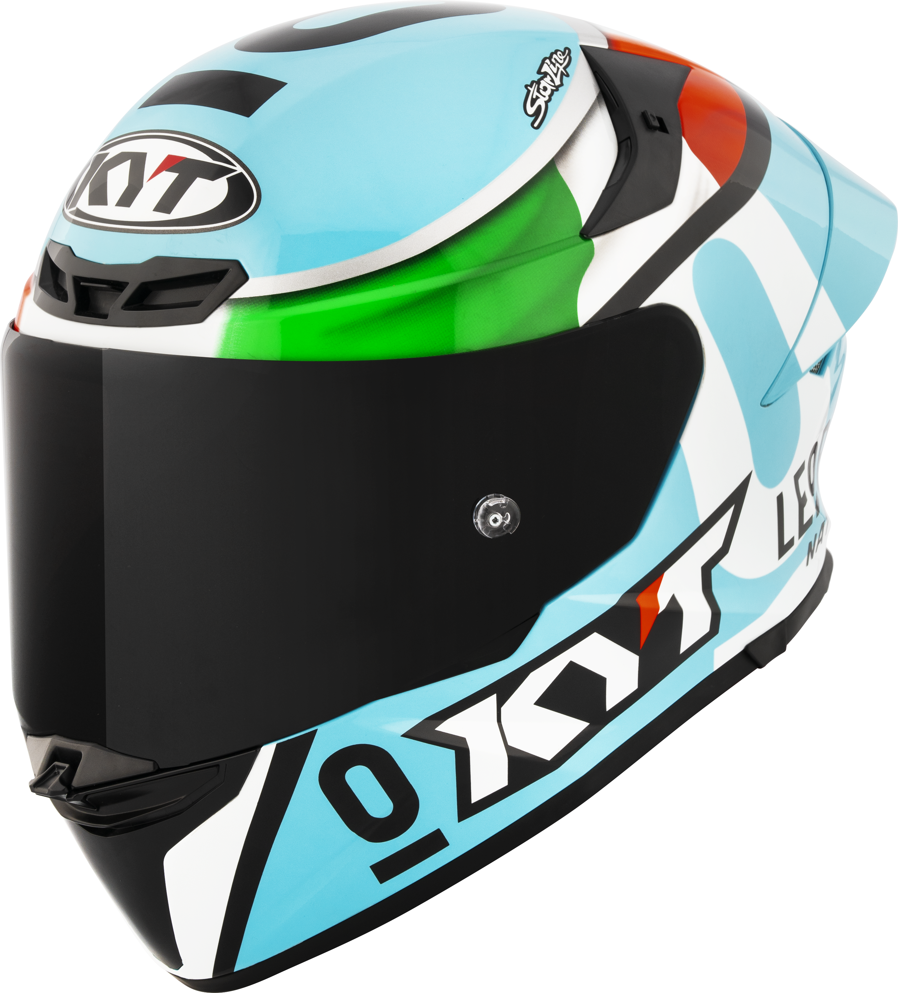 KYT TT-Revo Casque Leopard Racing Réplica Italie Tricolore Y6TR0017 