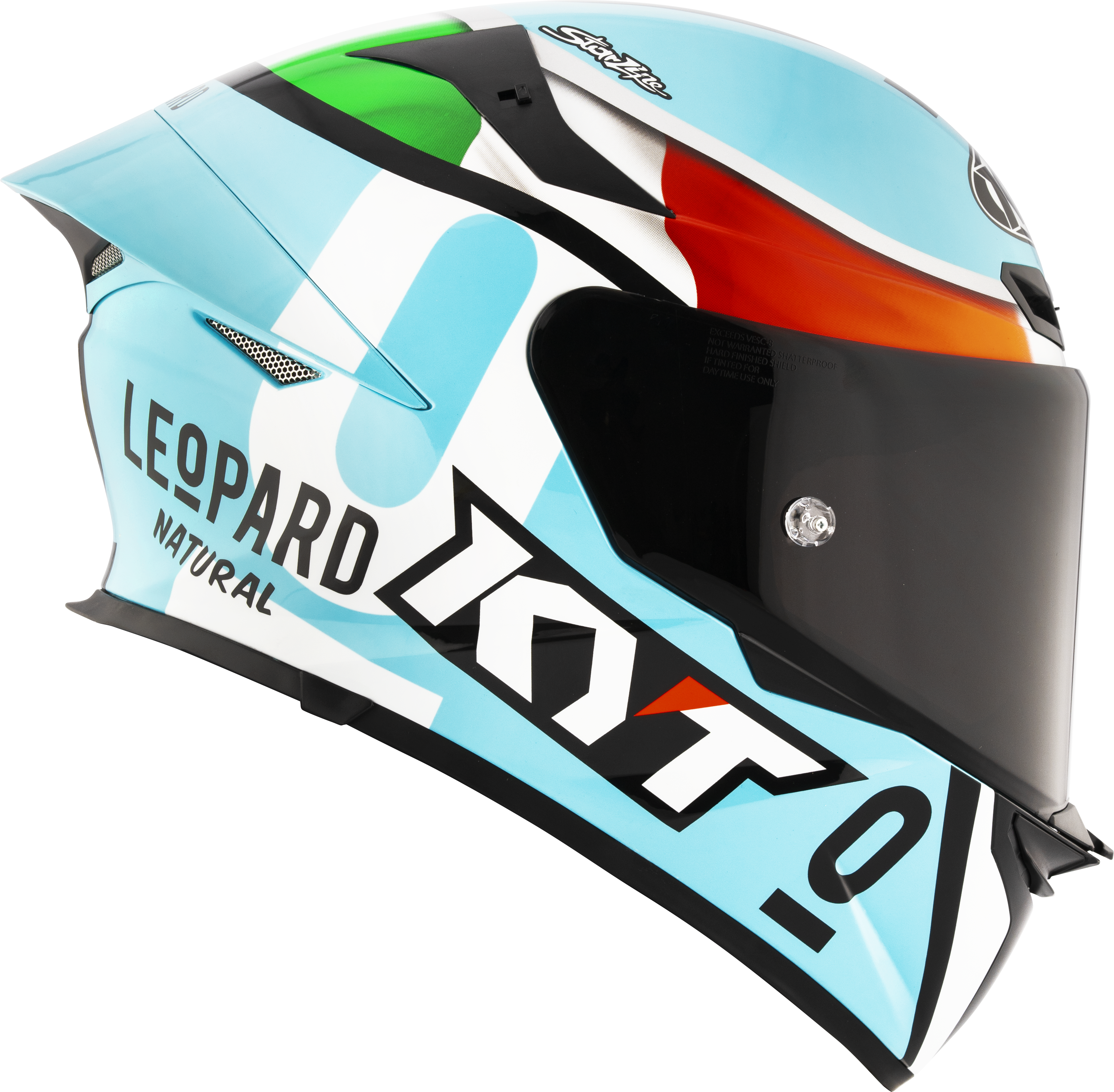 KYT TT-Revo Casque Leopard Racing Réplica Italie Tricolore Y6TR0017 