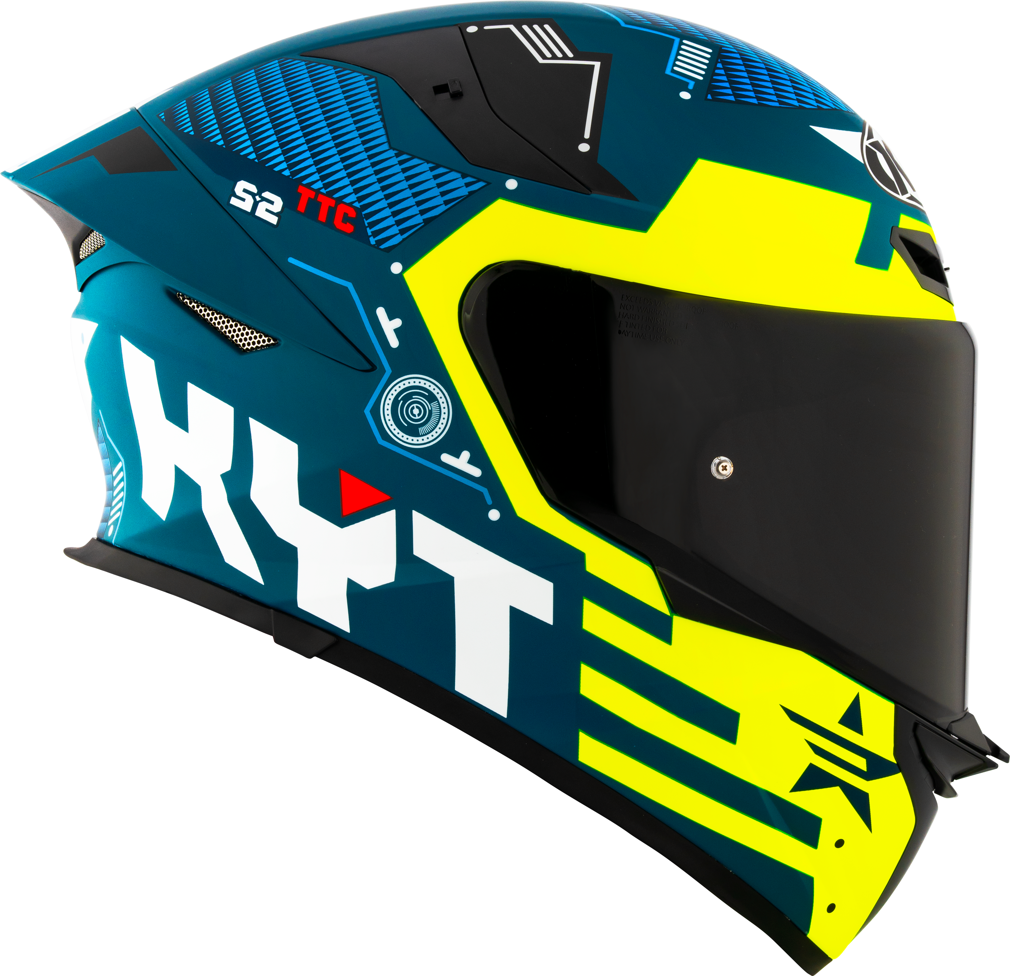 Casque KYT TT-Revo Fuselage Jaune mat Y6TR0021 
