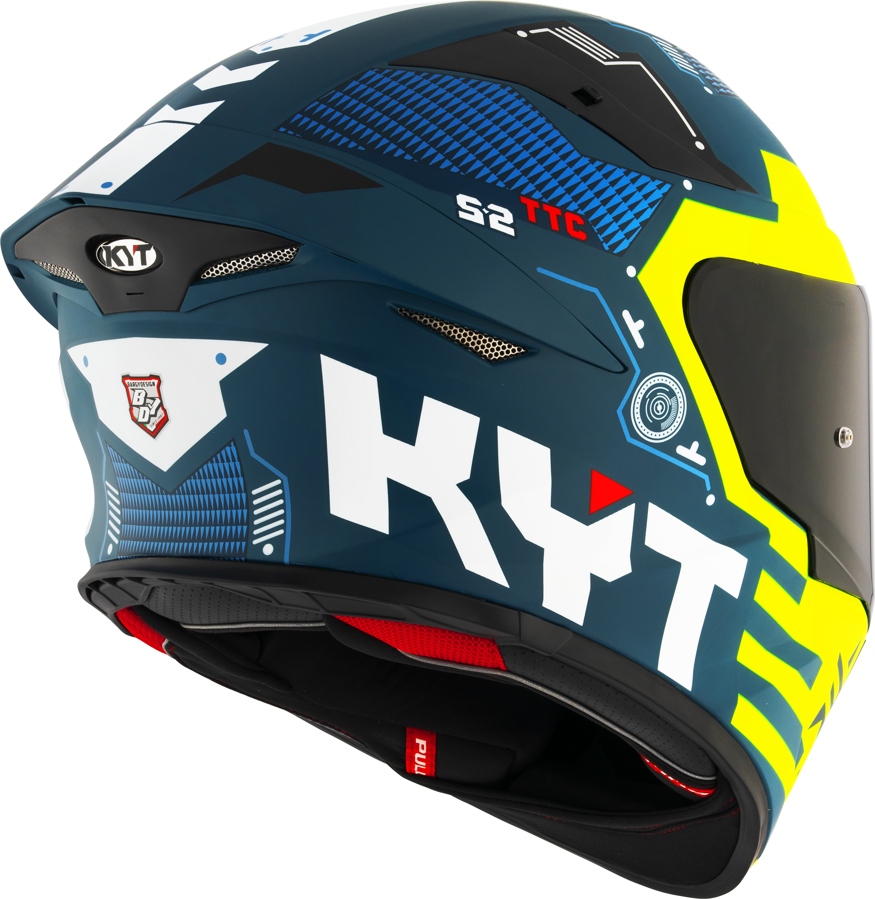 Casque KYT TT-Revo Fuselage Jaune mat Y6TR0021 