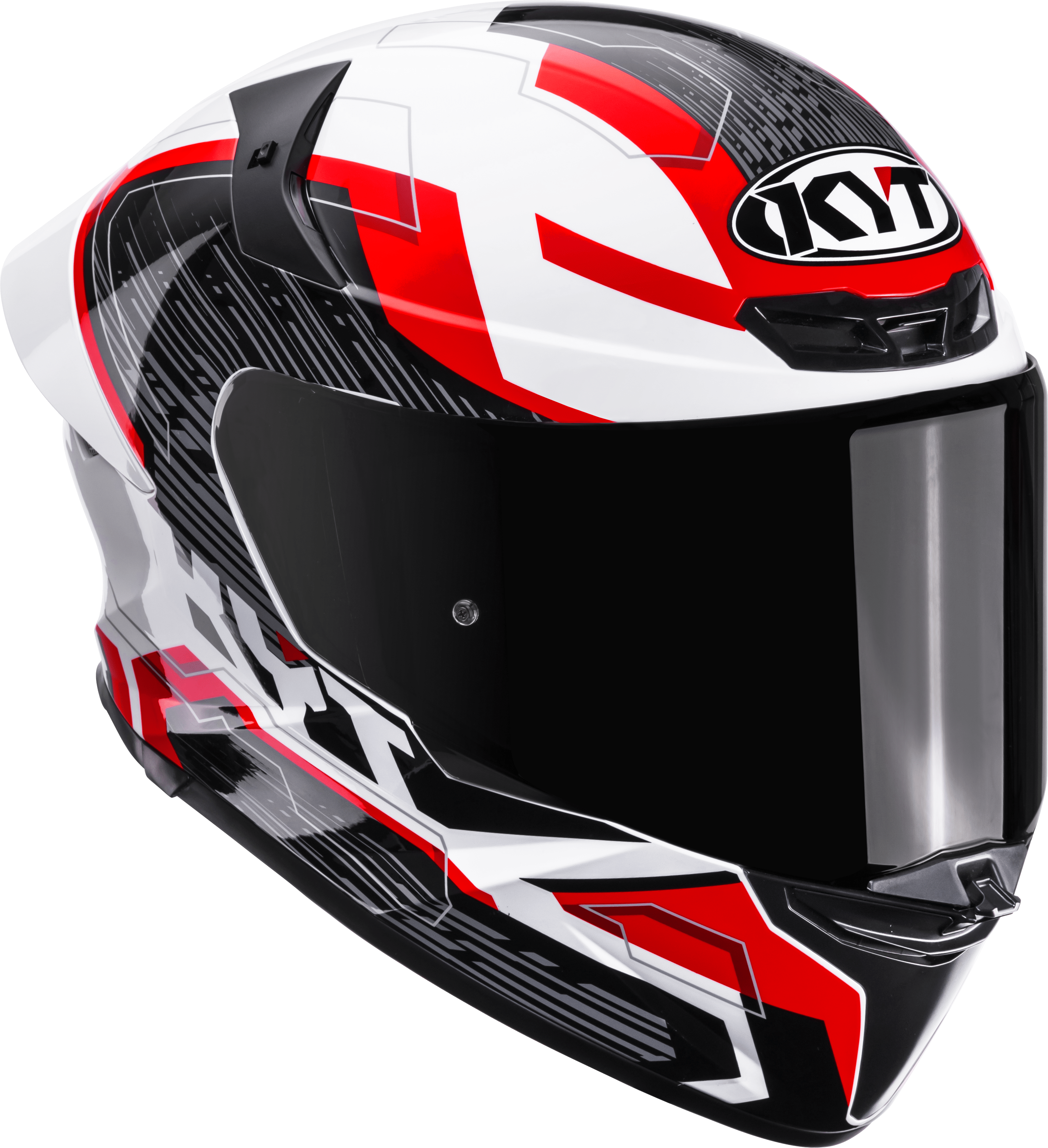 Casque KYT TT-Revo Speeding Blanc / Rouge Y6TR0051 