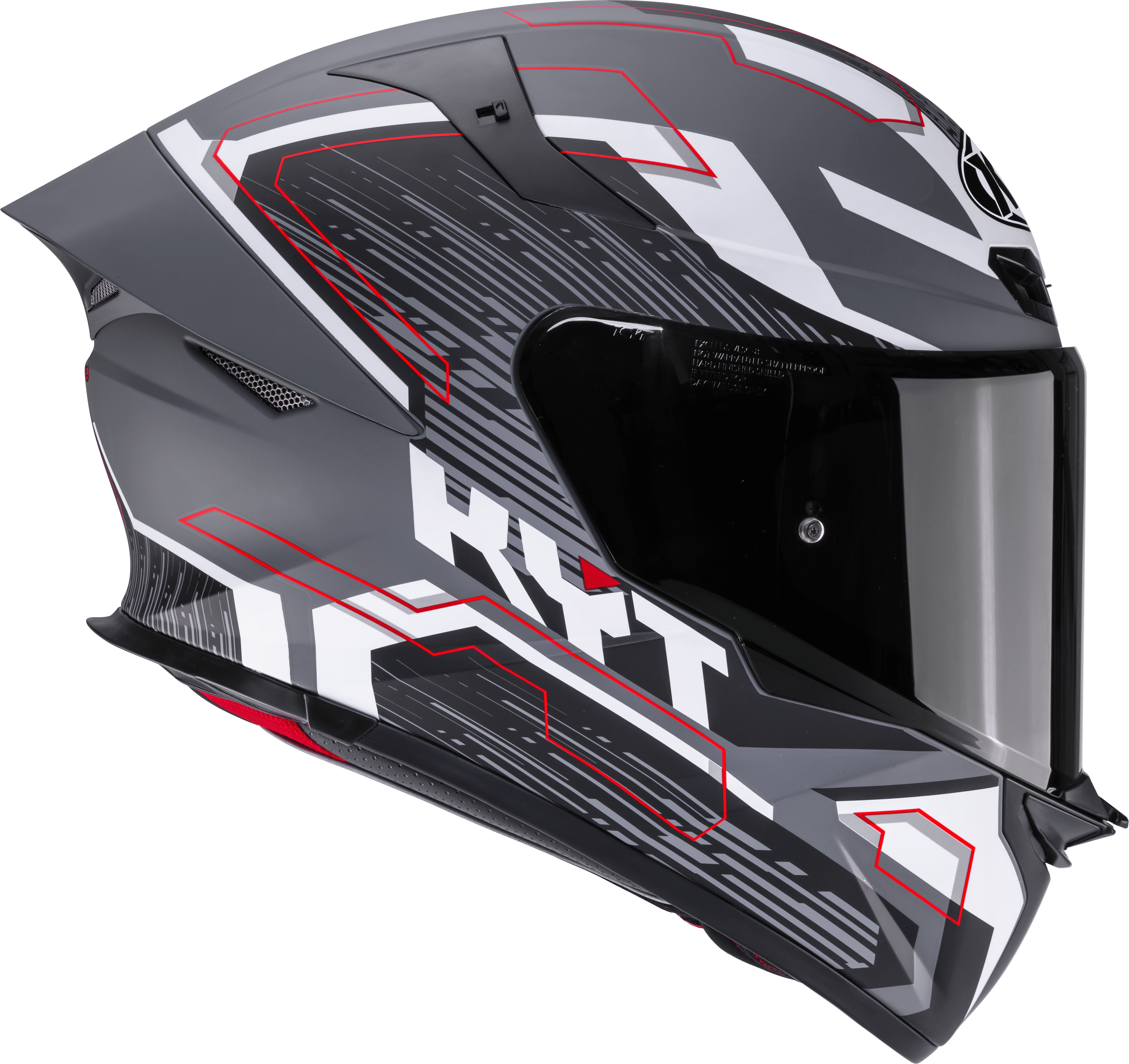 Casque KYT TT-Revo Speeding Mat Gris Y6TR0052 