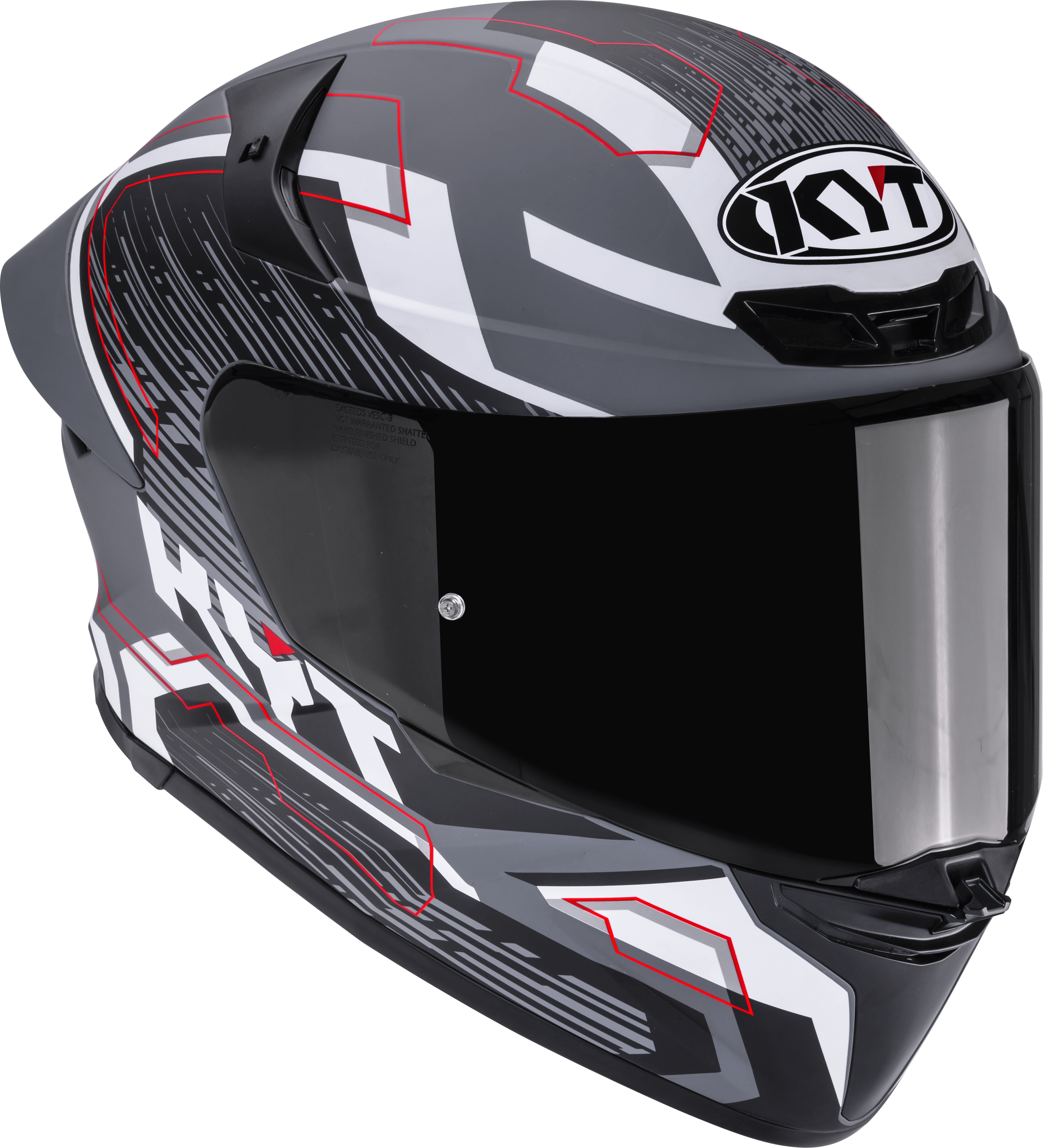 Casque KYT TT-Revo Speeding Mat Gris Y6TR0052 