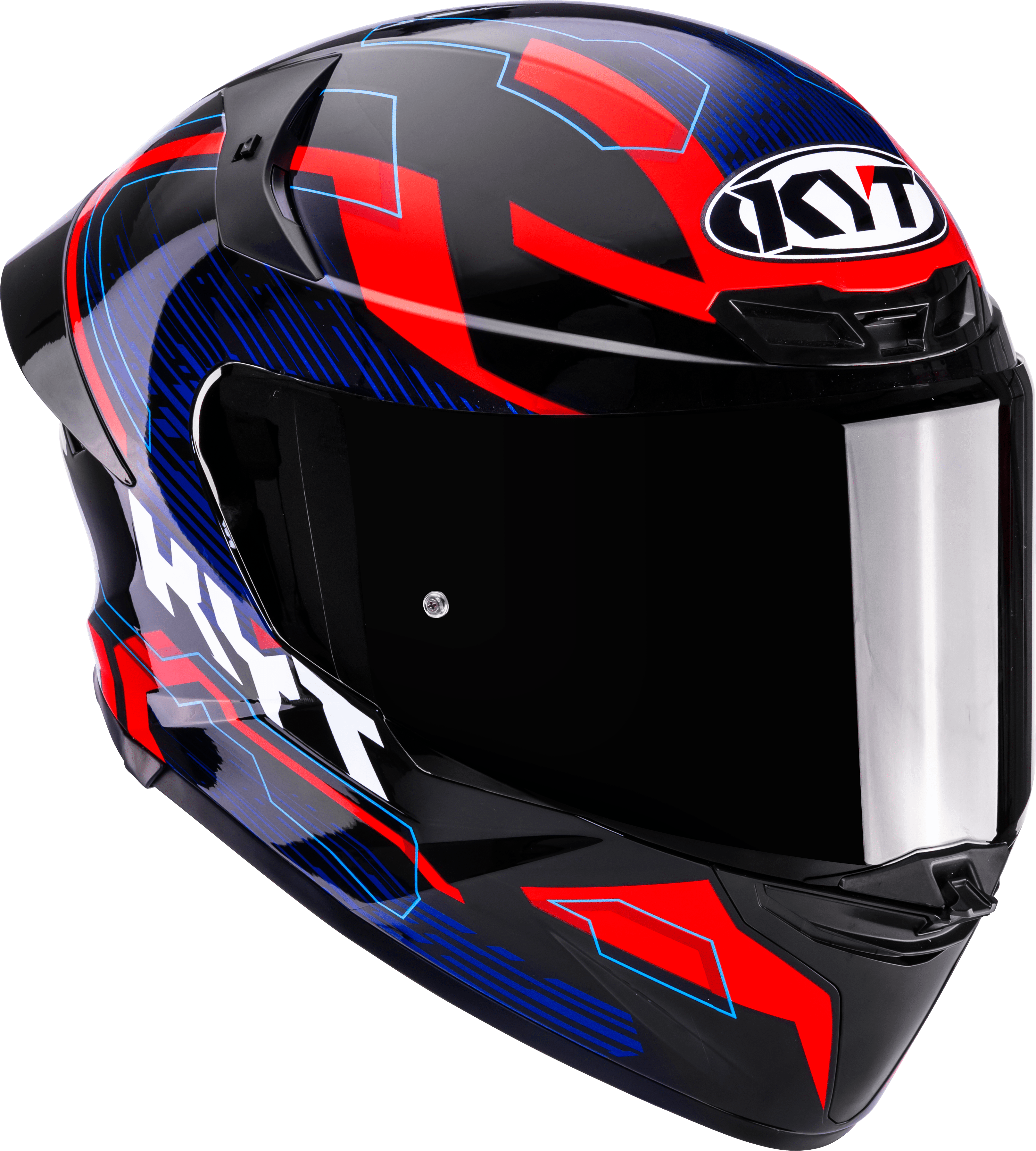 Casque KYT TT-Revo Speeding Noir / Rouge / Bleu Y6TR0053 