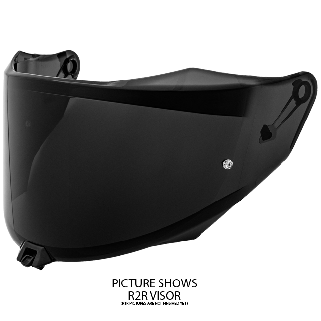 KYT Visière R1R fortement teintée / noir YAR10VS0 