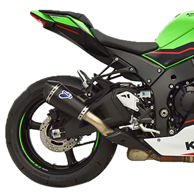 Kit d'échappement Termignoni Slip-On conique noir Kawasaki ZX-10 R/RR (21-25) 