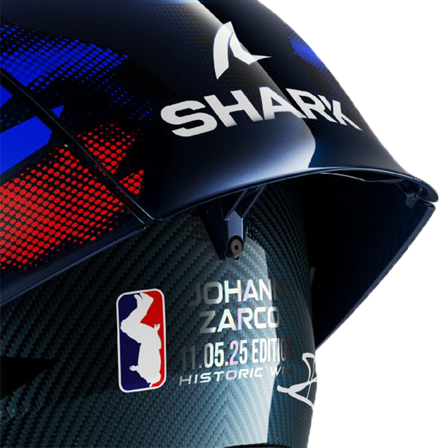 Shark Aeron GP Casque FIM 1 Racing Réplique Johann Zarco Victoire 2025 
