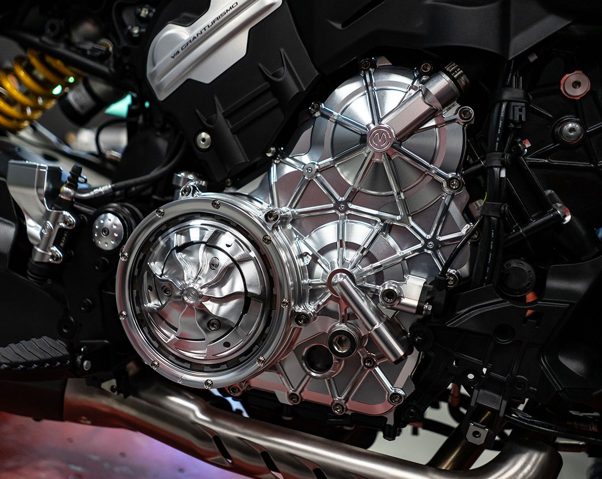 Boîtier moteur en aluminium droit avec vis en titane Motocorse Ducati Panigale V4/S (2025) 