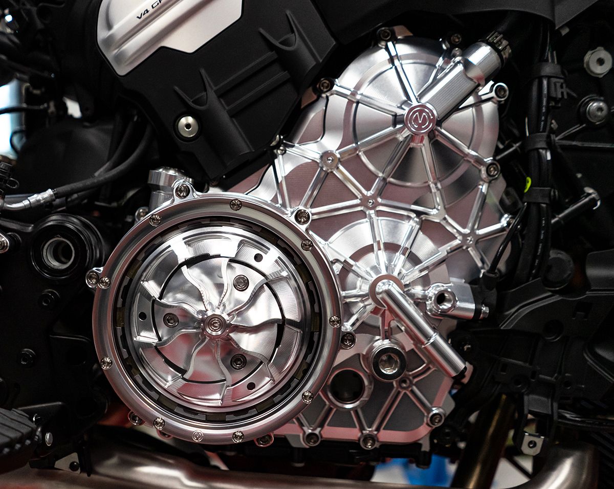Boîtier moteur en aluminium droit avec vis en titane Motocorse Ducati Panigale V4/S (2025) 