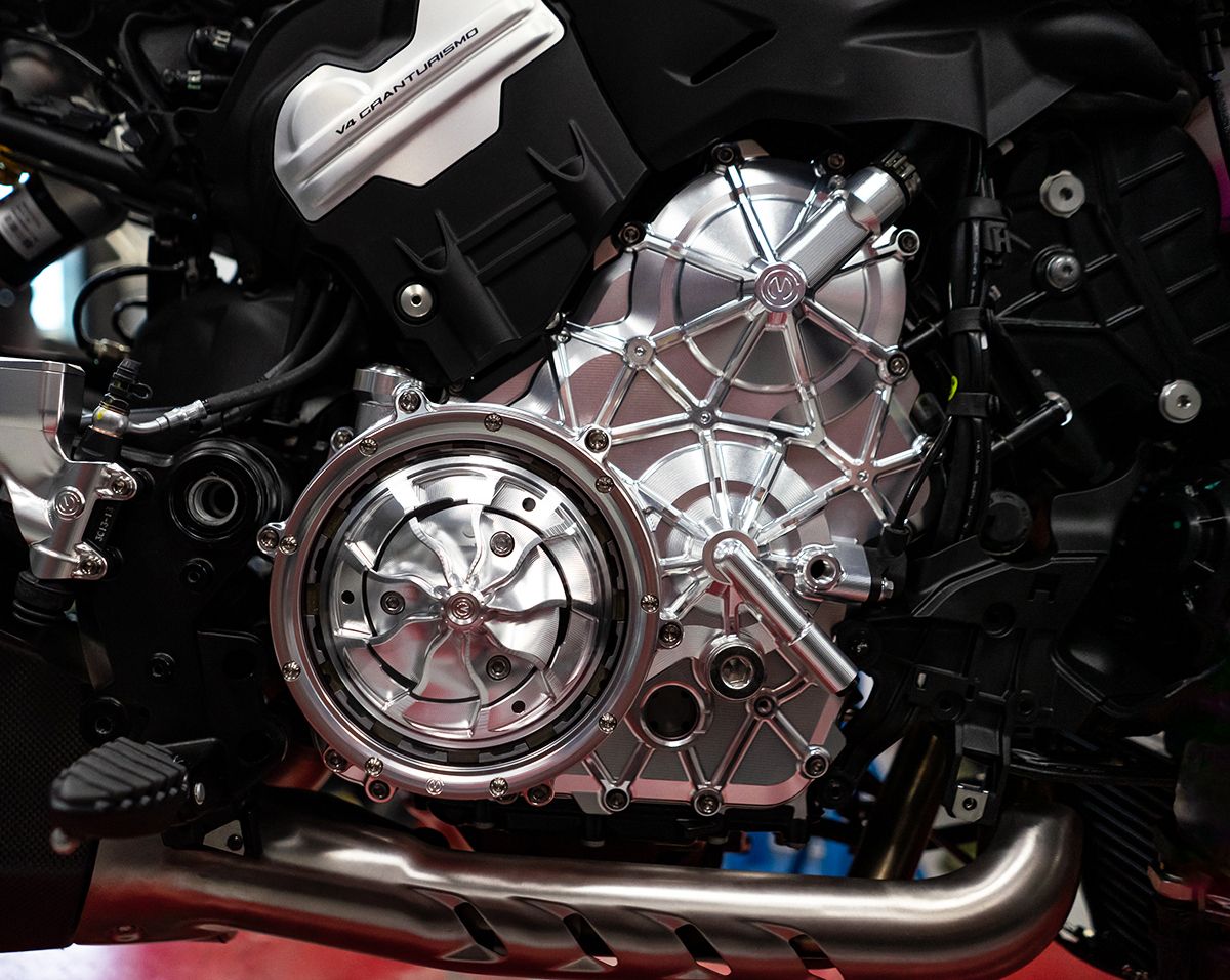 Boîtier de moteur en aluminium droit avec vis en titane Motocorse Ducati Panigale V4/S/R (18-24) 