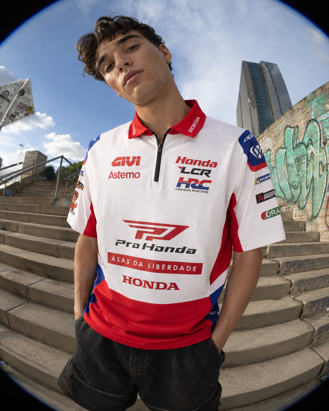 Polo réplique de l’équipe de course LCR Honda 2026 IXON 