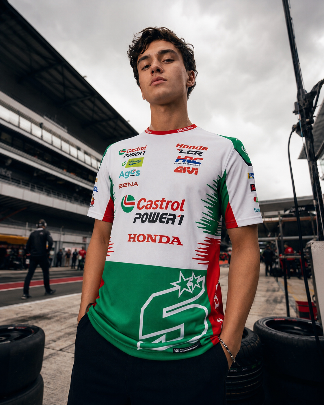 LCR Honda Racing Team T-shirt réplique homme Johann Zarco #5 2026 IXON 