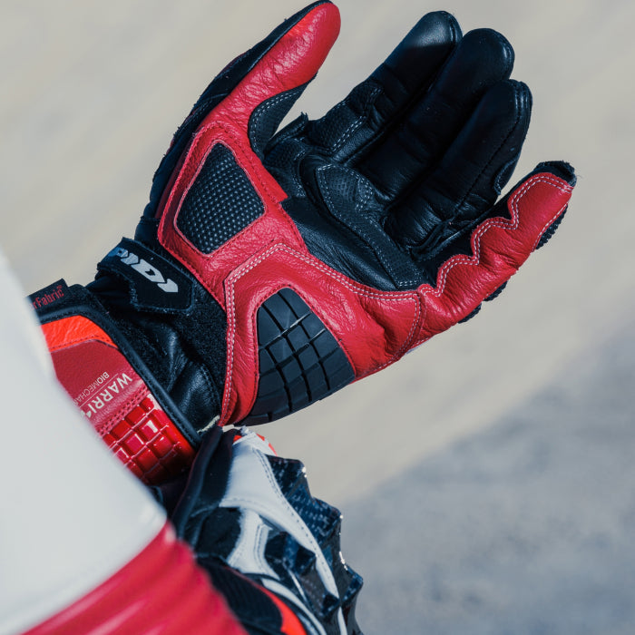 Gants de moto en cuir Spidi Carbo Track Evo Racing | Homme | Rouge | A203014 