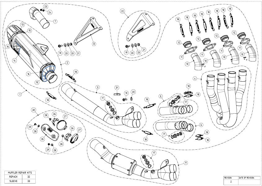 Ligne de course Akrapovic (Acier inoxydable) Honda CBR 1000 RR-R SC82 (24-26) S-H10R10-APLT 