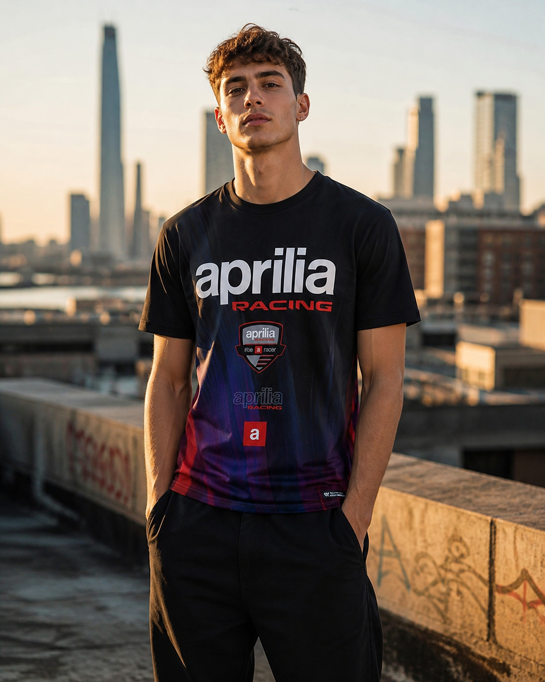 T-shirt Aprilia BeARacer 2026 homme IXON 104101179 