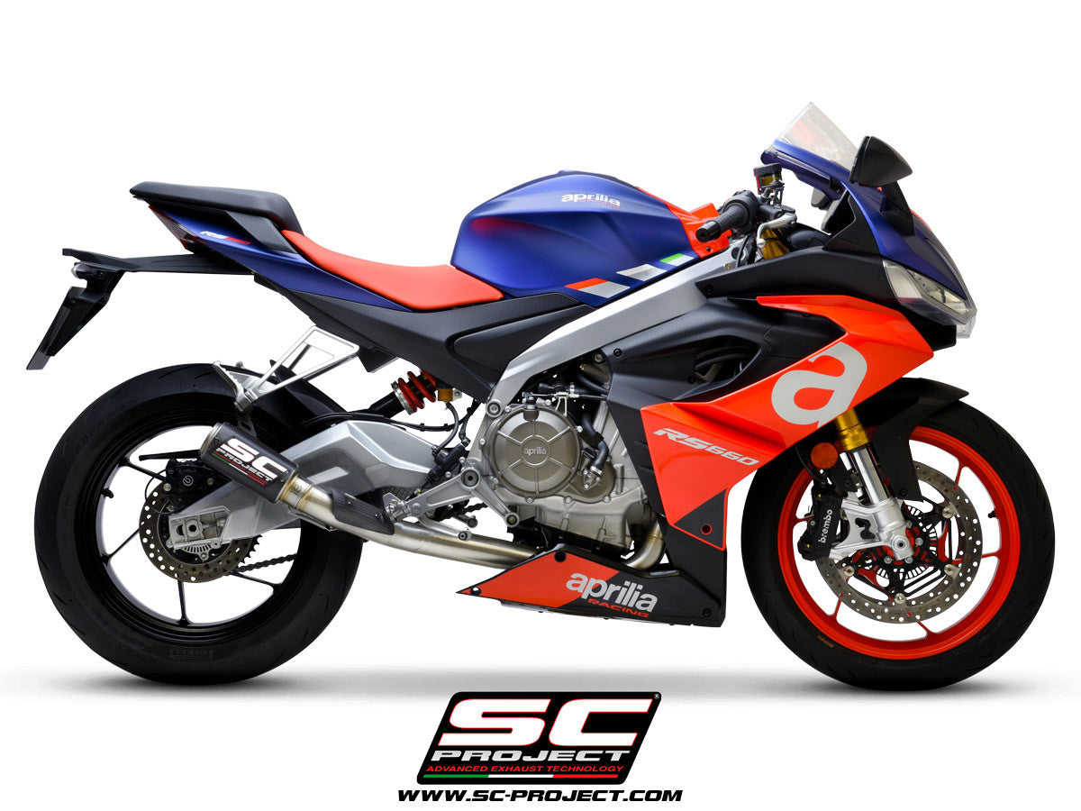 SC-Project Système complet en acier inoxydable 2-1 CR-T Aprilia RS 660 (20-25) 