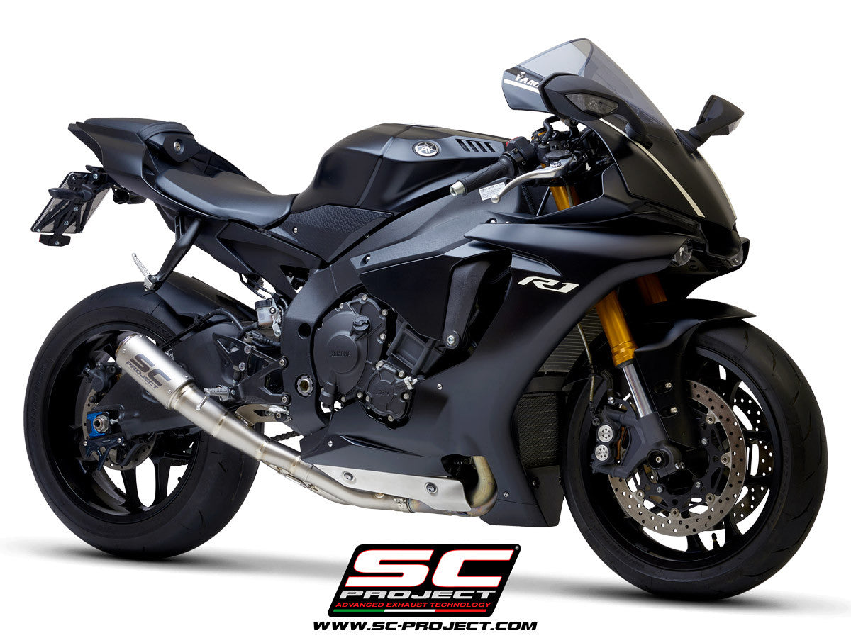 SC-Project Slip-On CR-T + tuyau de remplacement KAT Yamaha YZF-R1/M RN32 (15-16) Y11A-DET36 