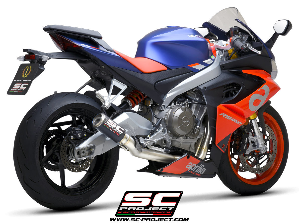 SC-Project Système complet en acier inoxydable 2-1 CR-T Aprilia RS 660 (20-25) 