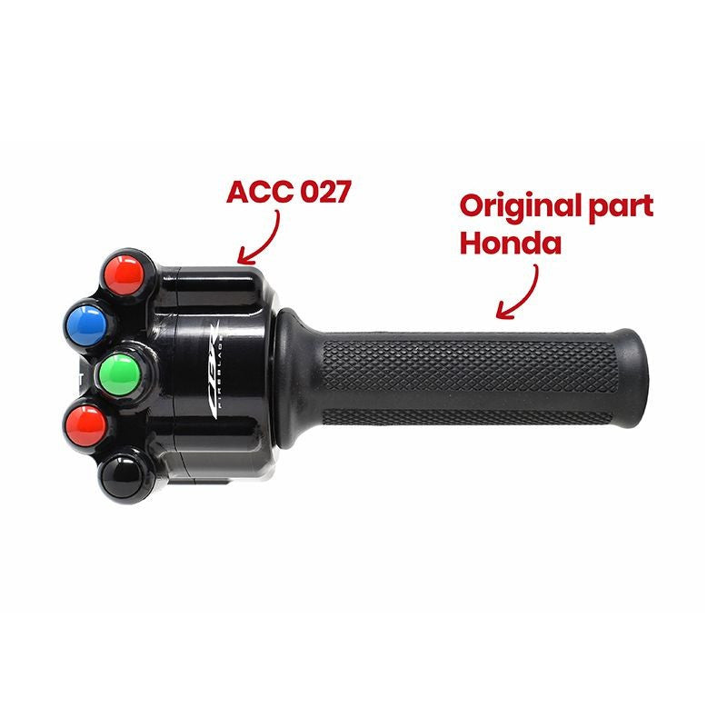 Boîtier de poignée d’accélérateur avec interrupteur sur guidon JetPrime Honda CBR 1000 RR-R SC82 (20-26) JP ACC 027 