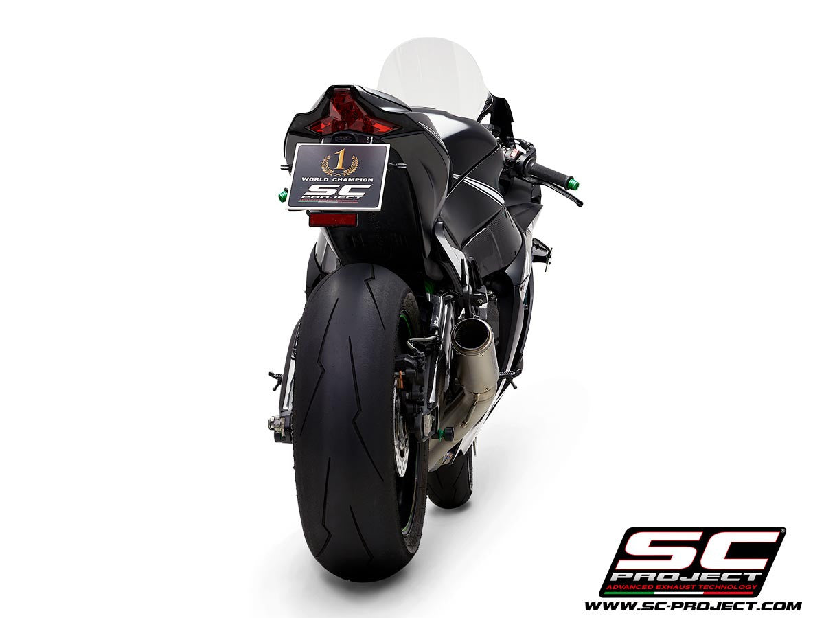 SC-Project Slip-On CR-T + tuyau de remplacement KAT pour Kawasaki ZX-10 R/RR (16-20) K22A-DET36 