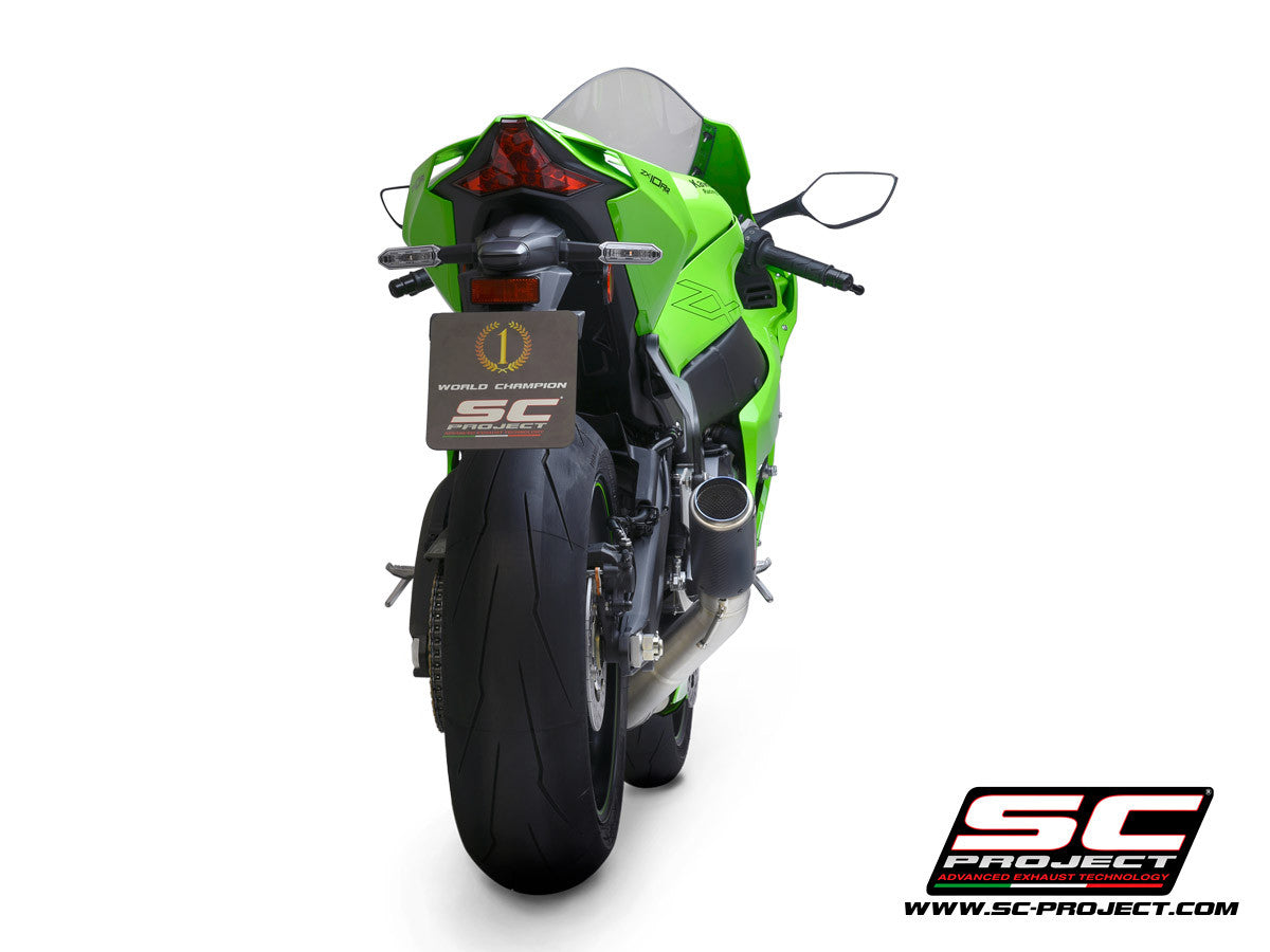 SC-Project Slip-On CR-T + tuyau de remplacement KAT pour Kawasaki ZX-10 R/RR (21-25) K38A-DET36 