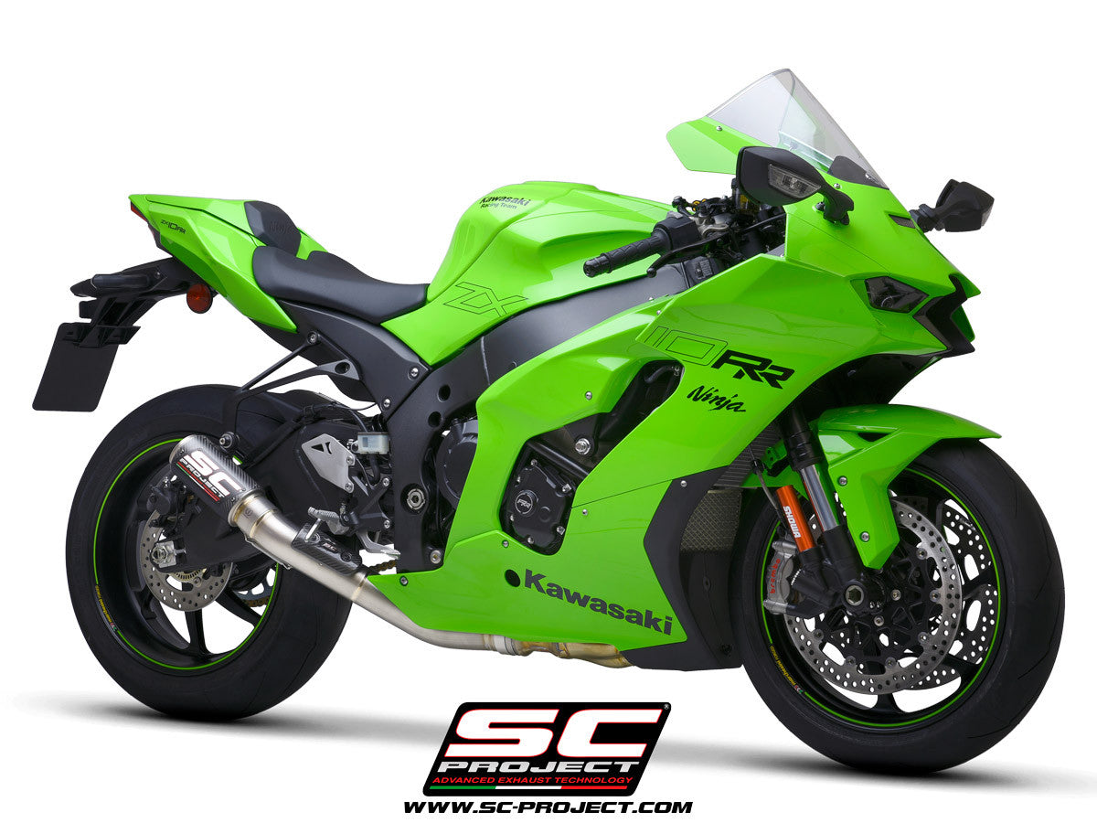 SC-Project Slip-On CR-T + tuyau de remplacement KAT pour Kawasaki ZX-10 R/RR (21-25) K38A-DET36 