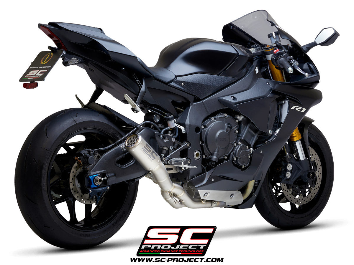 SC-Project Slip-On CR-T + tube de remplacement KAT Yamaha YZF-R1/M RN49 (17-19) Y11B-DET36 