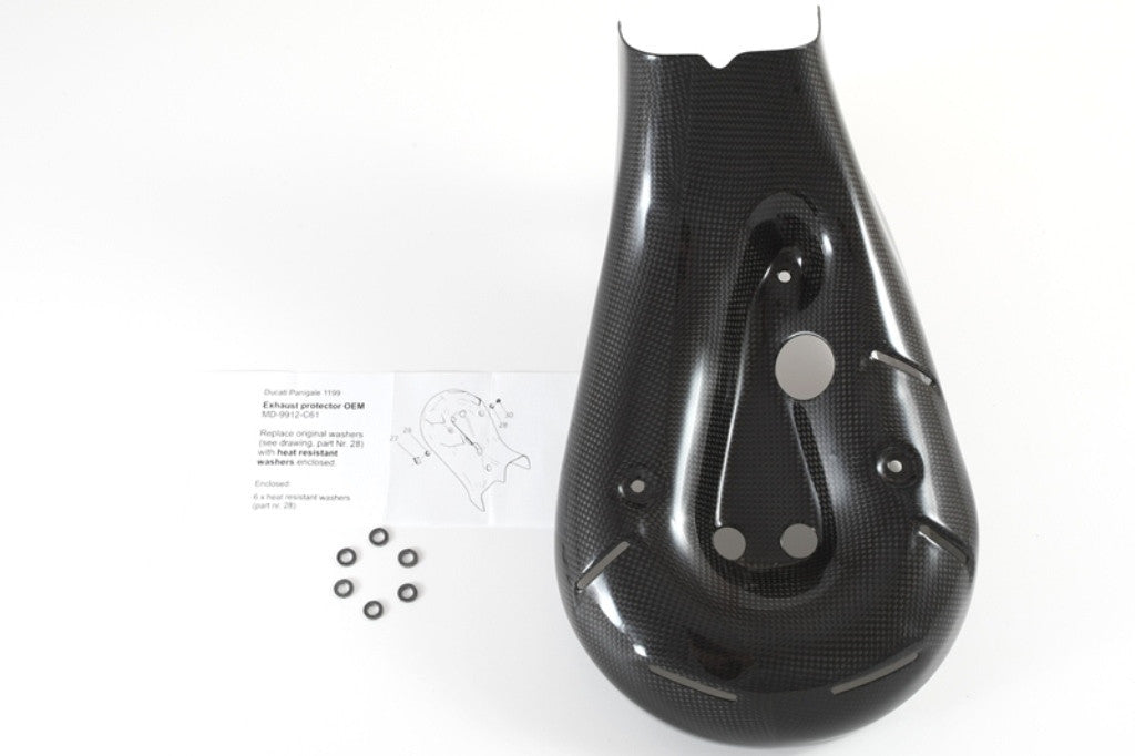 Protection thermique courbe en carbone Fullsix Ducati Panigale 899 (13-16) 