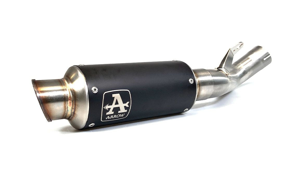 Kit de glissement Arrow Slip-On Dark GP2 en acier inoxydable pour Aprilia RSV4/RR/RF (15-16) 71520GPI 