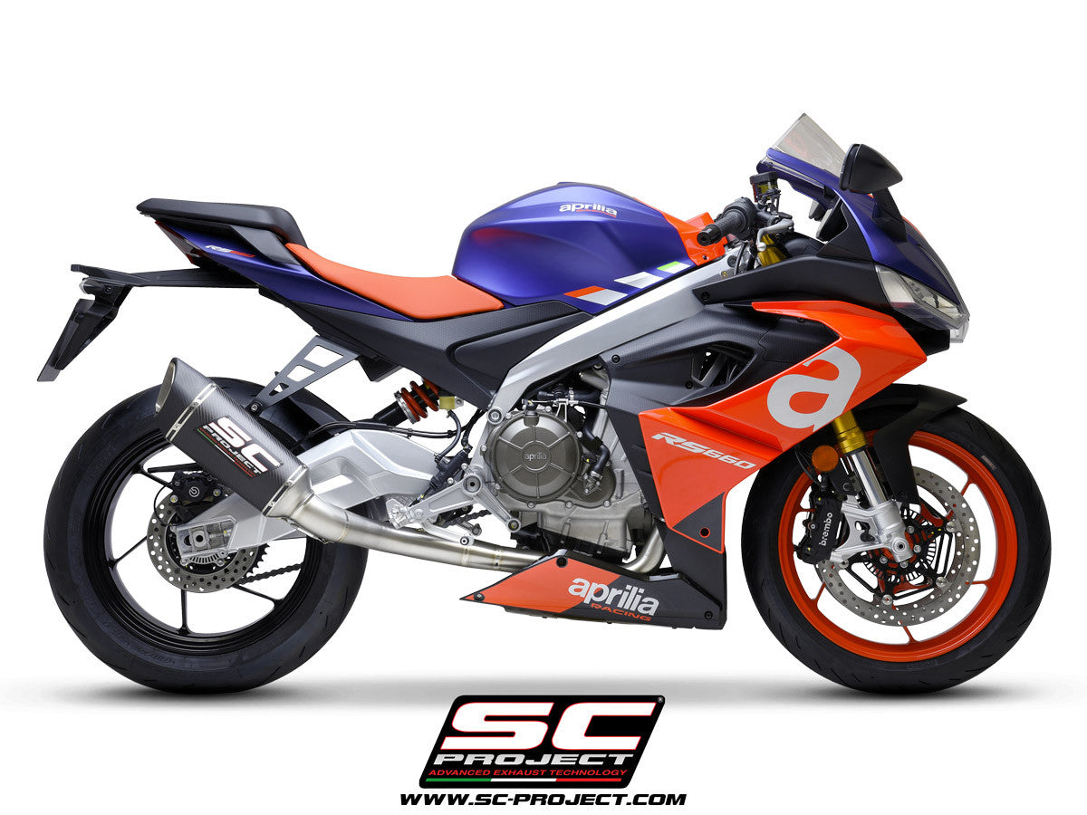 SC-Project Trofeo Titan système complet 2-1 SC1-R Aprilia RS 660 (20-25) A23A-TC90 
