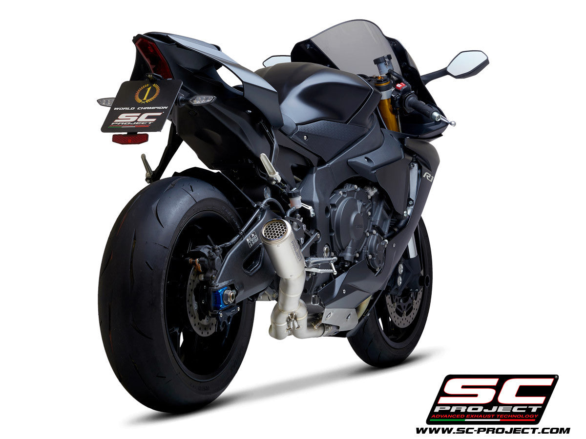 SC-Project Slip-On CR-T + tuyau de remplacement KAT Yamaha YZF-R1/M RN32 (15-16) Y11A-DET36 