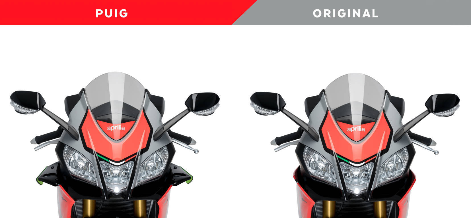 Ailerons Spoiler Force d'appui Aprilia RSV4/RR/RF/1100 Factory (15-20) Puig 2334 