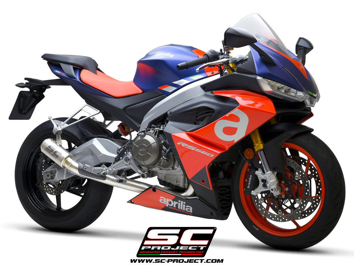 SC-Project Système complet en acier inoxydable 2-1 CR-T Aprilia RS 660 (20-25) 