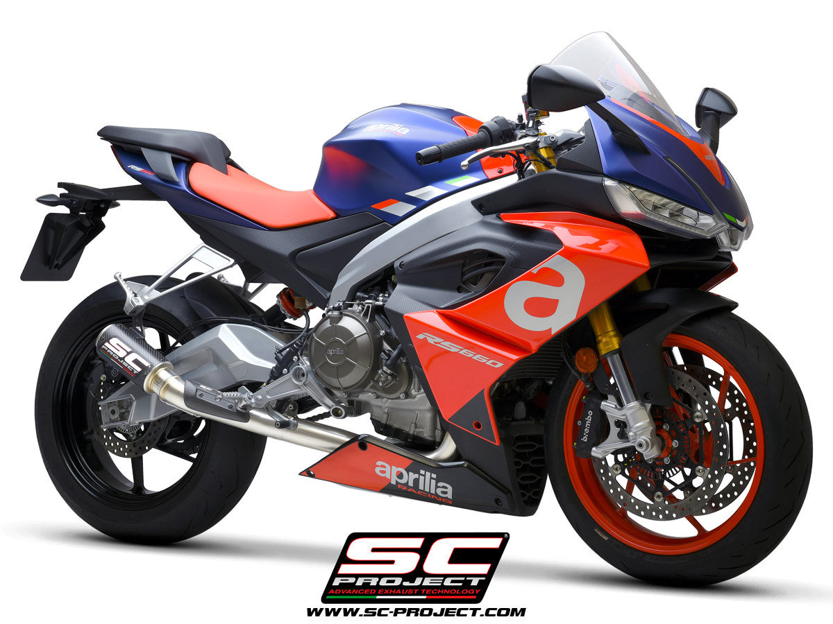 SC-Project Système complet en acier inoxydable 2-1 CR-T Aprilia RS 660 (20-25) 